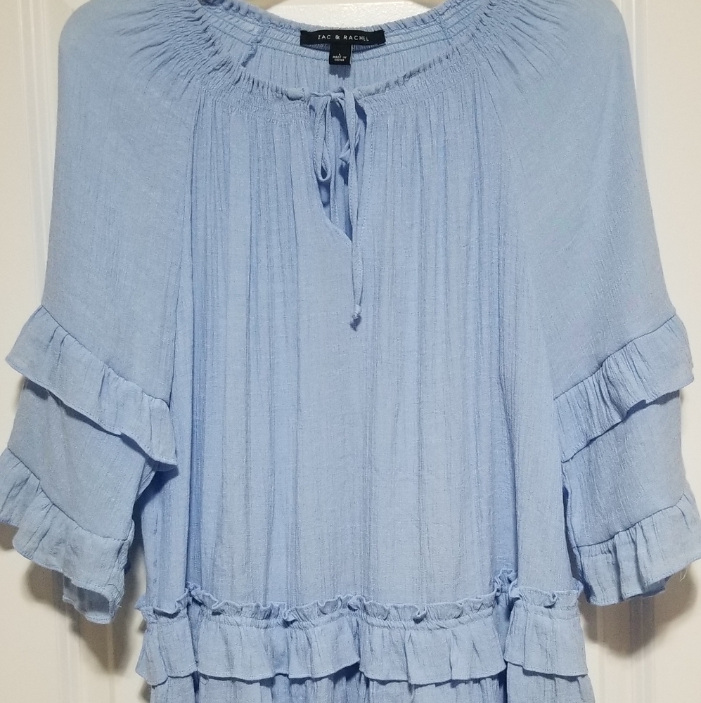 Zack & Rachel Ruffle Waist Top